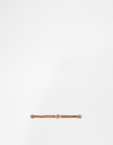 Thumbnail for your product : ASOS Rose Gold Plated Sterling Silver Chain Ring