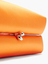 Thumbnail for your product : Jil Sander Padded Satin Clutch - Orange
