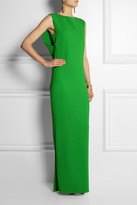 Thumbnail for your product : Lanvin Bow-embellished stretch-crepe gown