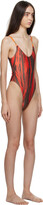 Thumbnail for your product : DOS SWIM SSENSE Exclusive Orange & Brown Romy One-Piece