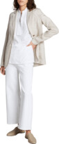 Thumbnail for your product : Lafayette 148 New York Wyckoff Cropped Wide-Leg Jeans