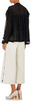Thumbnail for your product : Robert Rodriguez WOMEN'S COTTON-LINEN SIDE-SLIT GAUCHO PANTS