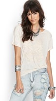 Thumbnail for your product : Forever 21 embroidered rose surplice tee