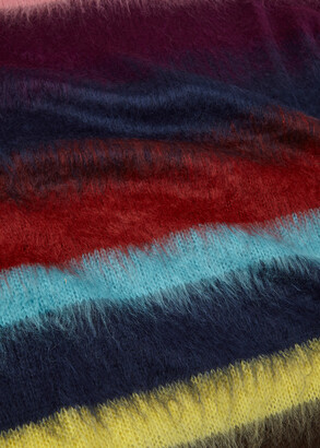 Paul Smith Men's Multi Ombre Stripe Mohair-Blend Sweater
