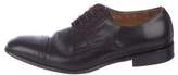 Thumbnail for your product : Ferragamo Cap-Toe Leather Derby Shoes