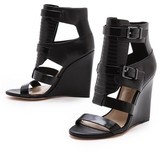 Thumbnail for your product : BCBGMAXAZRIA Lidelle Cutout Wedge Sandals