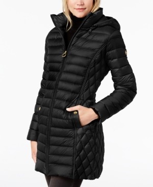 Michael Kors Michael Hooded Packable Down Puffer Coat, Created for Macy's