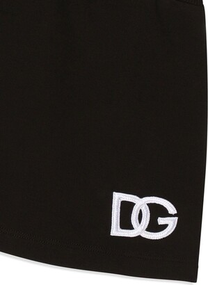 Dolce & Gabbana Children DG-logo drawstring miniskirt