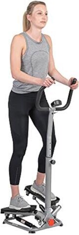 TUKO Sunny Health & Fitness Steppers for Exercise at Home Exercising Workout Cardio Climber Thigh Space Squat Twist Stepper Advanced Twisted Resistance...