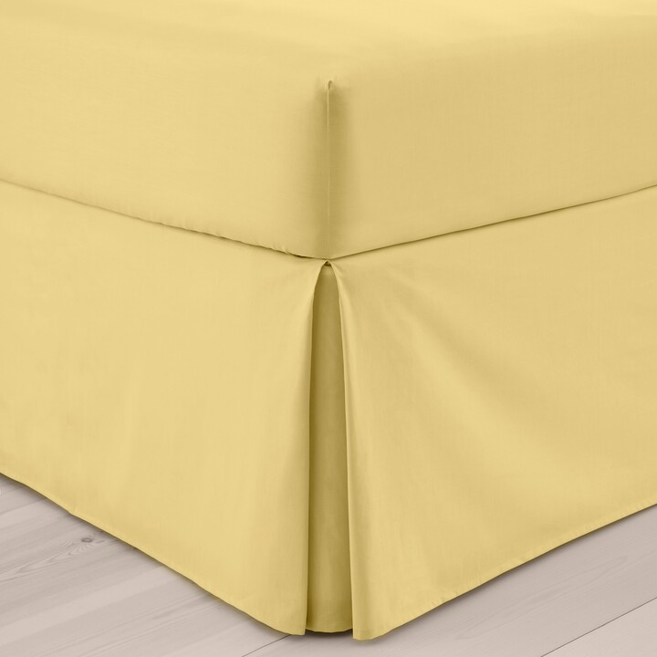 Dunelm Pure Cotton Valance Primrose (Yellow) ShopStyle Sheets