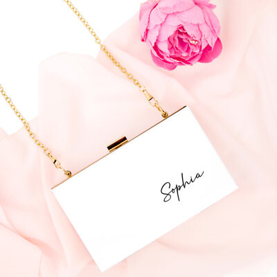 Koyal Wholesale Andaz Press Personalized Acrylic Clutch for Women