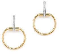 Roberto Coin 18K Yellow & White Gold Classic Parisienne Diamond Small Round Earrings