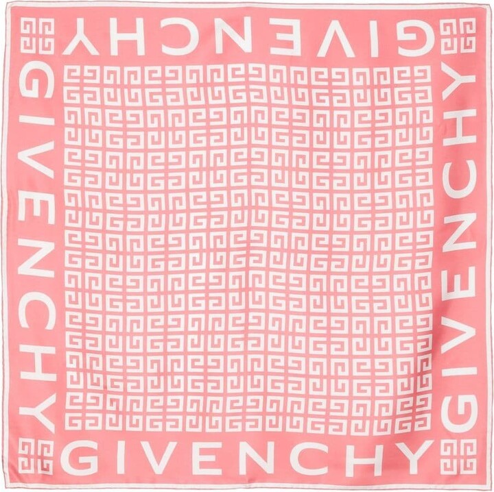 Givenchy Logo-Print Silk Scarf