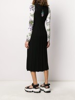 Thumbnail for your product : Kenzo Mesh Detail Knitted Midi Dress