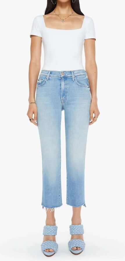Mother The Insider Crop Step Fray In Can You Dig It?