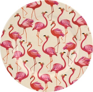 Portmeirion Flamingo Melamine Dinner Plates, Set of 4