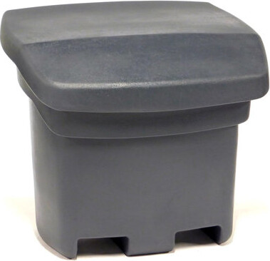 FCMP Outdoor 37 Gal Outdoor Salt & Sand Storage Bin, Multipurpose Deck Box, Grey