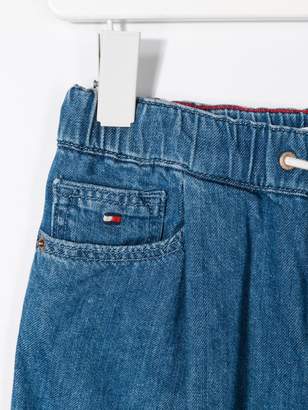 Tommy Hilfiger Junior drawstring straight-leg jeans