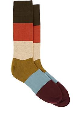Corgi Men's Colorblocked Cotton-Blend Mid-Calf Socks