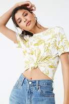 Thumbnail for your product : Forever 21 Leaf Print Boxy Tee