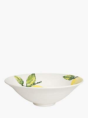 Emily Bond Lemon Salad Bowl, Yellow, 30cm