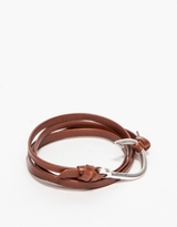 Thumbnail for your product : Miansai Hook Silver Brown Leather