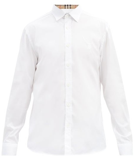 burberry mens shirt white