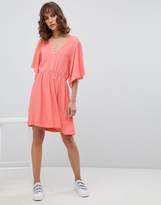 Thumbnail for your product : Suncoo Skater Dress with Flutter Sleeve
