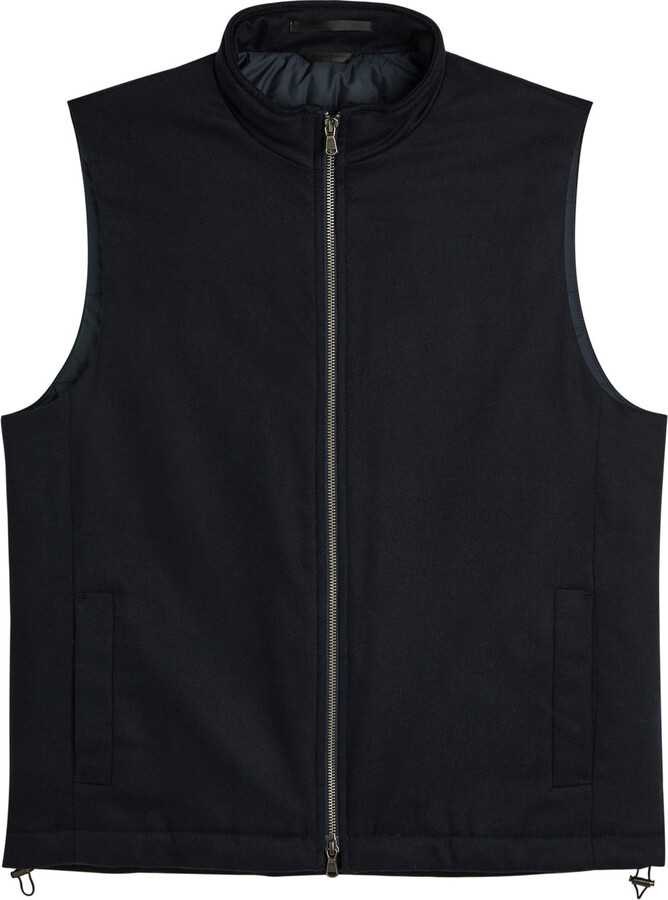 Sunspel Quilted Wool-blend Gilet