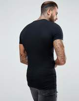Thumbnail for your product : ASOS Design Longline Muscle Fit T-Shirt 3 Pack Save