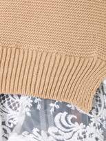 Thumbnail for your product : GUILD PRIME crew neck lace insert jumper