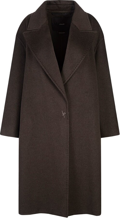 Max Mara Khaki Green Valle Coat