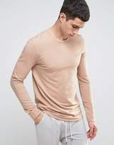 Thumbnail for your product : Selected Longline Sweatshirt With Curved Hem And Back Stitch