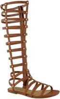 Thumbnail for your product : Fashion Thirsty Womens Cut Out Gladiator Sandals Flat Knee Boots Strappy Size 5