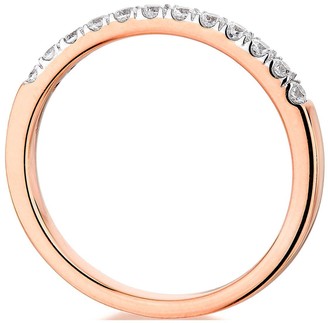 Love GOLD 9ct Rose Gold 0.25ct Diamond micro setting eternity ring