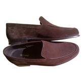 Thumbnail for your product : John Lobb Brown Suede Flats