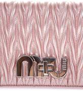 Thumbnail for your product : Miu Miu Rose Quilted Leather Shoulder Bag
