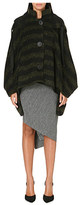 Thumbnail for your product : Anglomania Striped draped-effect coat
