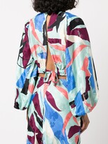 Thumbnail for your product : Tanya Taylor Patterned Cropped Silk Top