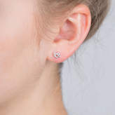 Thumbnail for your product : Celtic Lovethelinks Love Heart Knot Silver Studs