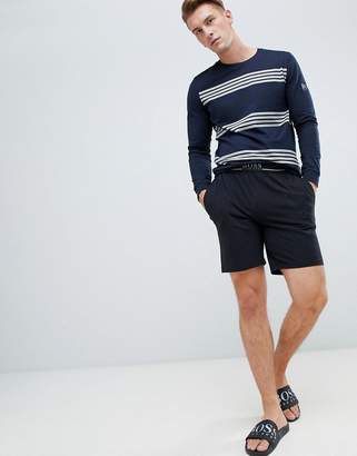 BOSS lounge shorts with contrast waistband