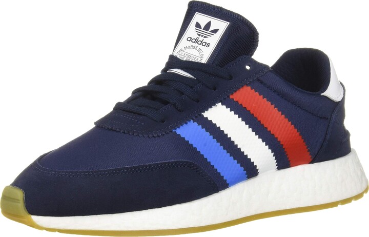 red blue and white adidas shoes