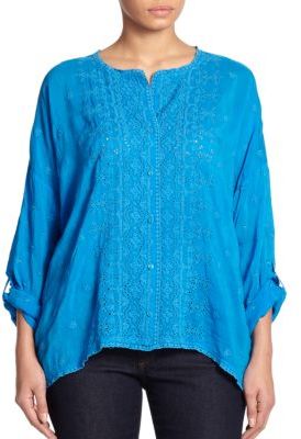 Johnny Was Johnny Was, Sizes 14-24 Chloe Embroidered Blouse