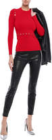 Thumbnail for your product : Alexander Wang Snap-detailed Stretch-knit Top