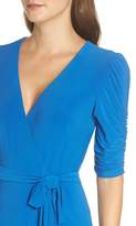 Thumbnail for your product : Eliza J Ruched Sleeve Faux Wrap Dress