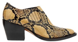 chloe snakeskin booties