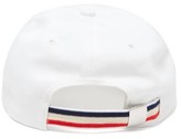 Thumbnail for your product : Moncler Tricolour Trim Cotton Baseball Hat - White