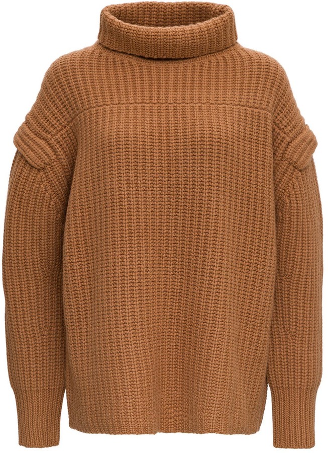 LOULOU STUDIO Jumper With Funnel Neck And Dropped Shoulders - ShopStyle ...