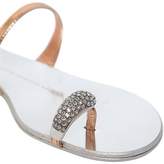 Thumbnail for your product : Giuseppe Zanotti D 10mm Jeweled Ring Mirror Leather Sandals