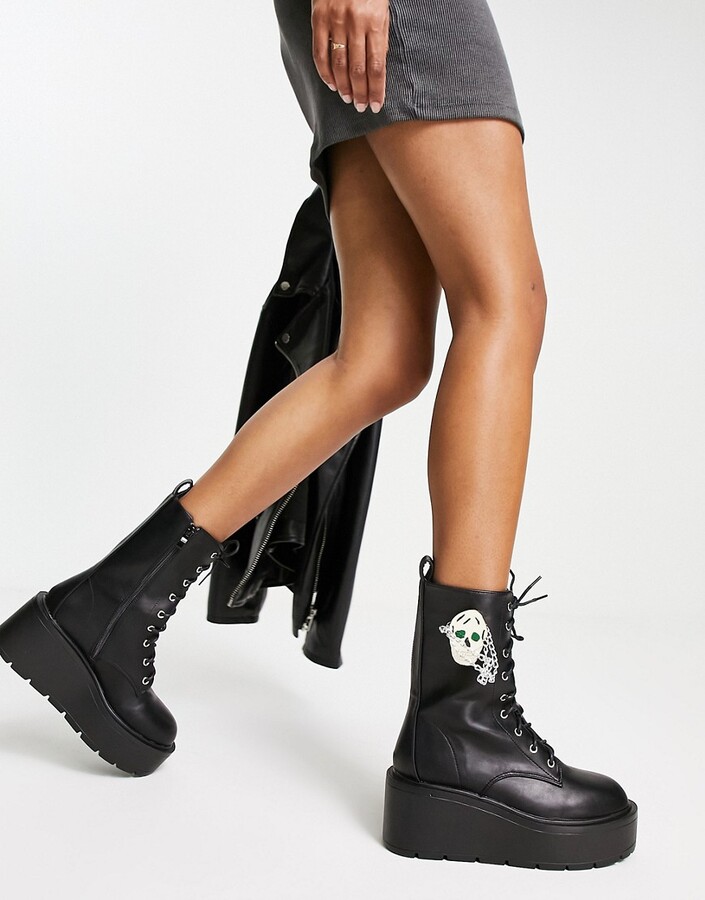 HOT Chunky Western Boots Asos Koi Footwear Koi Footwear Koi